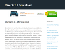 Tablet Screenshot of directx11download.com